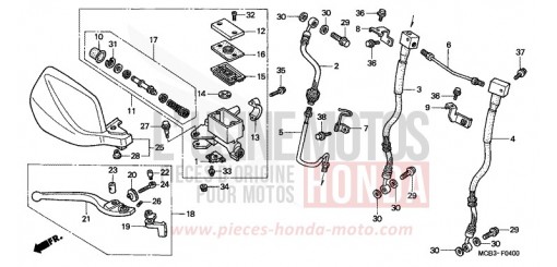 FR. BRAKE MASTER CYLINDER XL650V1 de 2001